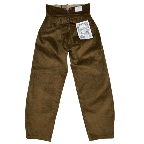 Laboureur Unisex Corduroy French Farm Pant EU/36 US/26 Hazelnut High Rise Barrel - Picture 2 of 12